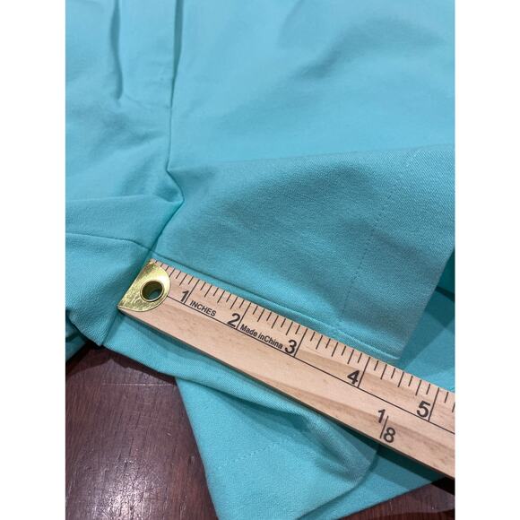 LILLY PULITZER White Label Teal Shorts Size 6 - Picture 9 of 10